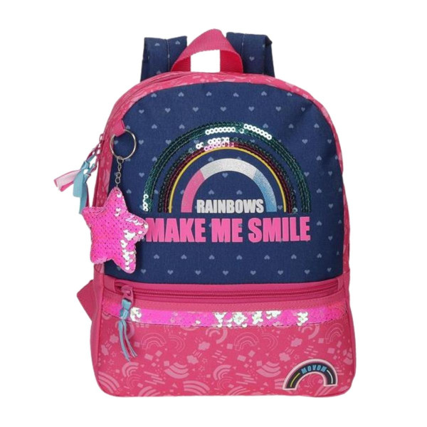 Ranac za vrtić MOVOM - Glitter rainbow 