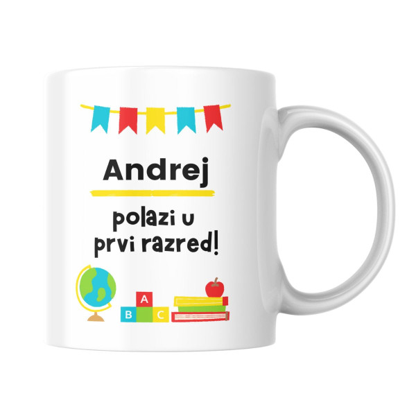 Personalizovana šolja Đak prvak 