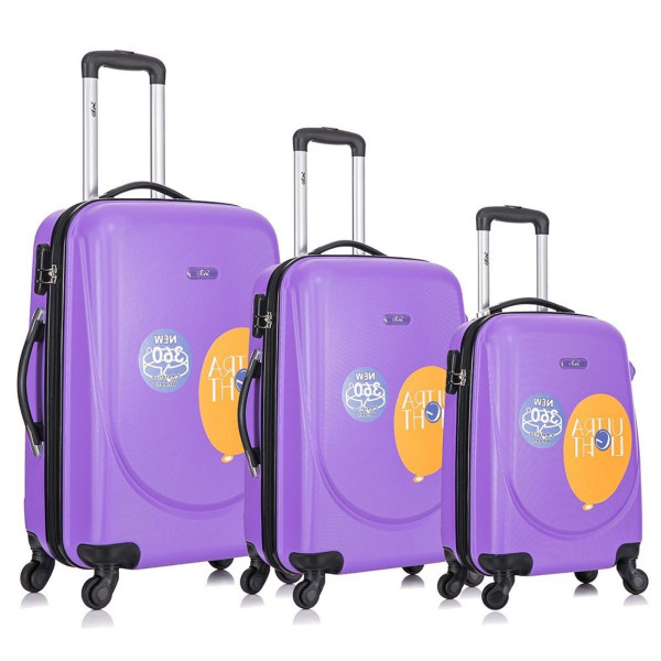 Set kofera Monaco ljubicasti 