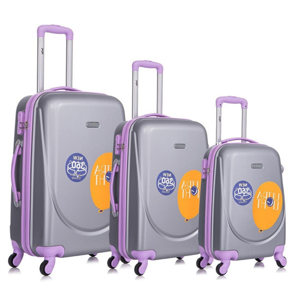 Set kofera Monaco sivi 