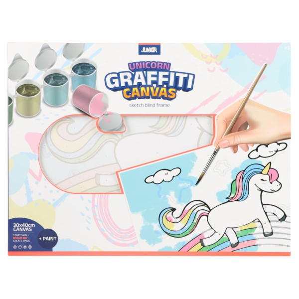 Oboj po projevima GRAFFITTI Jednorog 30X40 