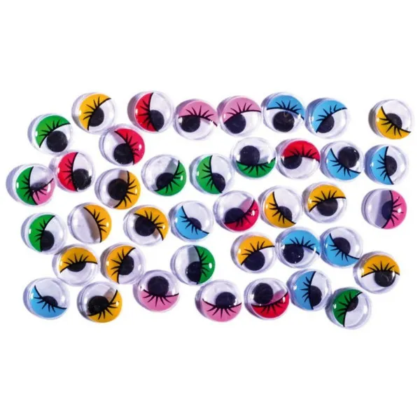 Oči okrugle u boji 12mm - Crafty deco 