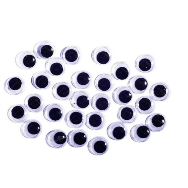 Oči okrugle samolepljive 15mm - Crafty deco 