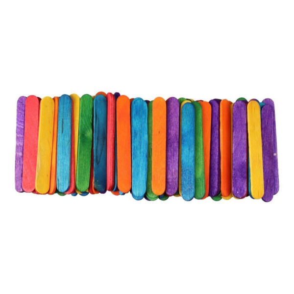 Drveni štapići CRAFT šareni 