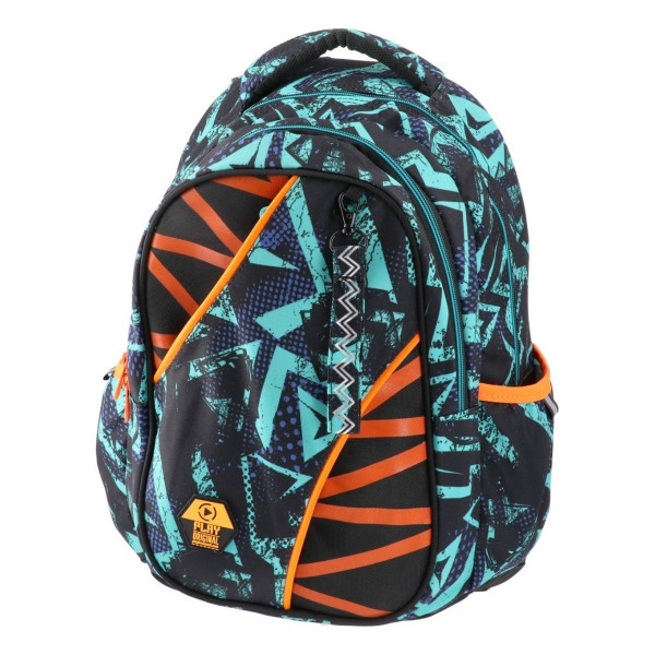 Školski ranac PLAY Apollo - Orange Lines 