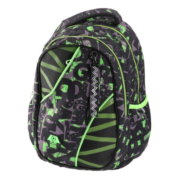 Školski ranac PLAY Apollo - Green Lines 