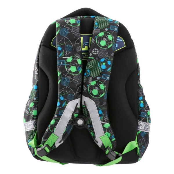 Anatomski ranac PLAY Maxx - Neon Football 