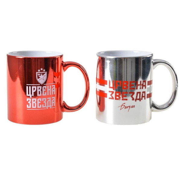 Keramička šolja CRVENA ZVEZDA metalik 