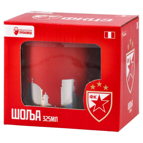 Keramička šolja Crvena Zvezda metalik 