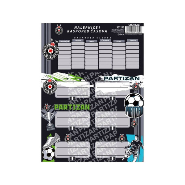 Nalepnice za sveske Partizan 
