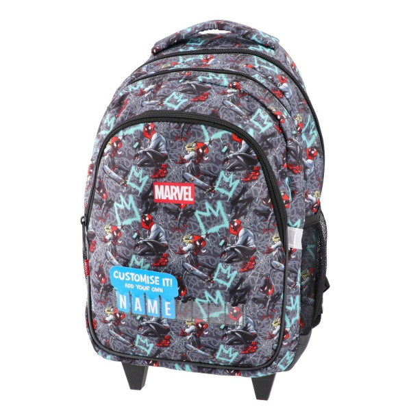 Anatomski ranac sa točkićima PLAY - Spiderman Graffitti 