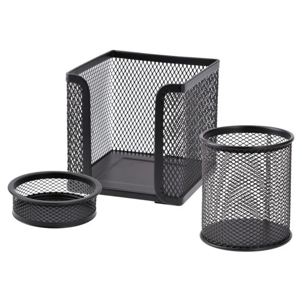 Set za kancelariju žičani crni 