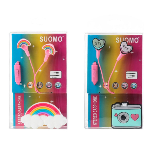 Slušalice bubice sa mikrofonom - bff i duga 