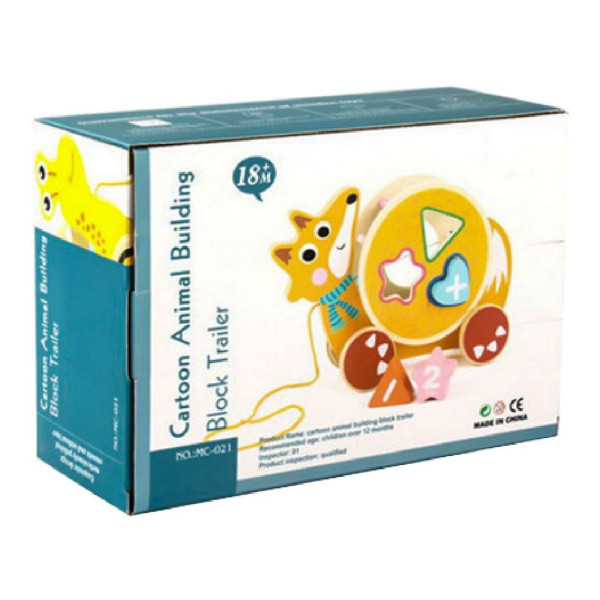 Drveni pužić sa točkovima 