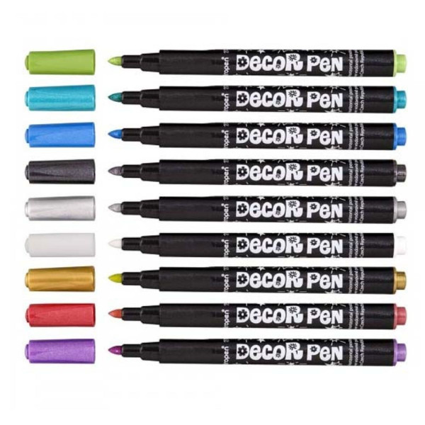 Dekor flomasteri 8+1 CENTROPEN - Metallic 