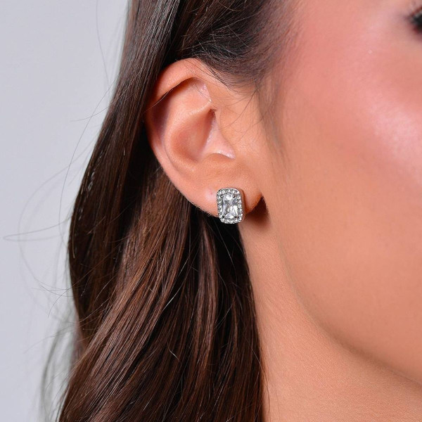 Minđuše LUCA BARRA kristal sa cirkonima 