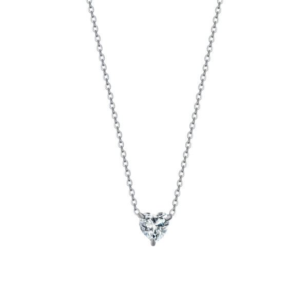 Ogrlica LUCA BARRA kristal belo srce 