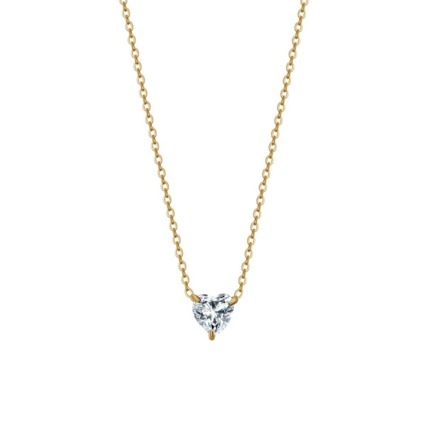 Ogrlica LUCA BARRA kristal belo srce 