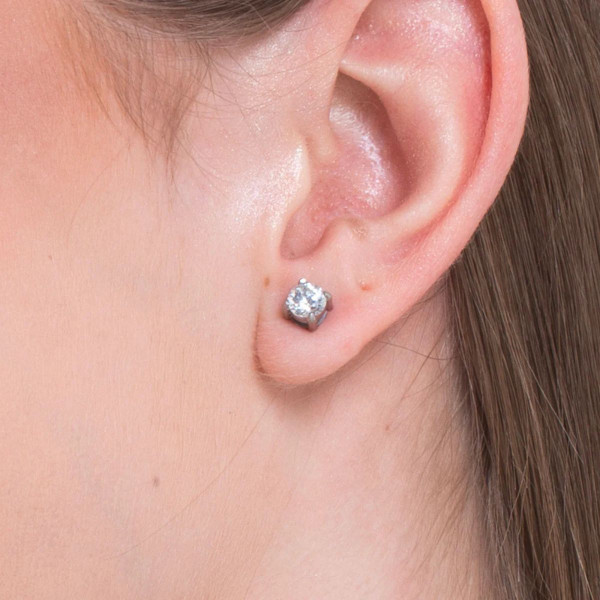 Minđuše LUCA BARRA kristal 6mm 