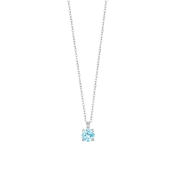 Ogrlica LUCA BARRA akvamarin cirkon 