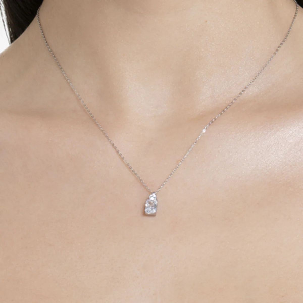 Ogrlica LUCA BARRA beli cirkon 