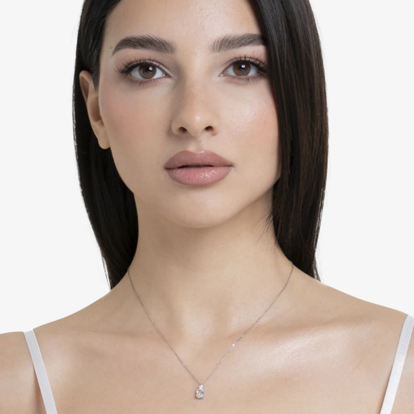 Ogrlica LUCA BARRA beli cirkon 
