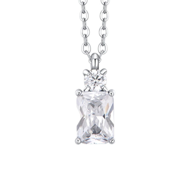 Ogrlica LUCA BARRA beli cirkon 