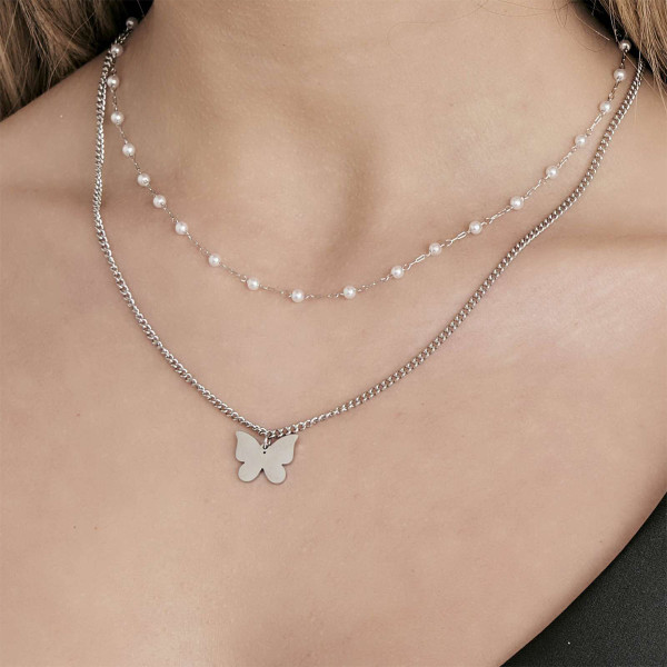Ogrlica LUCA BARRA  Butterfly 