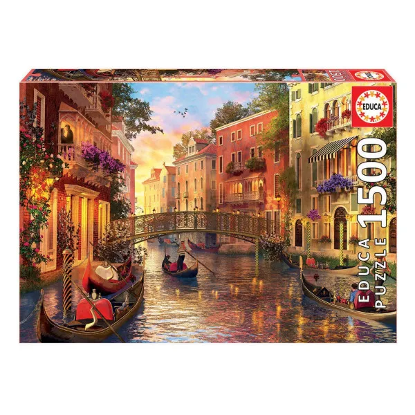 Puzzle EDUCA 1500 Sunset in Venice 