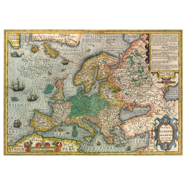 Puzzle EDUCA 1000 Map of Europe 
