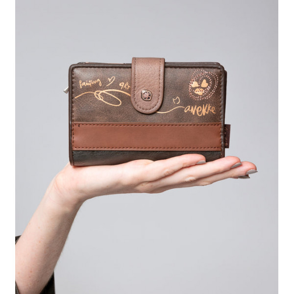 Novčanik ANEKKE Shoen Brown Medium RFID 