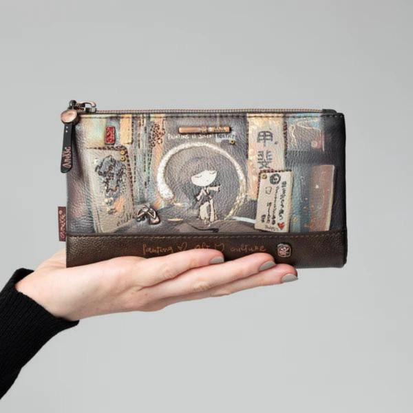 Novčanik ANEKKE Shoen Brown Large Flexible RFID 