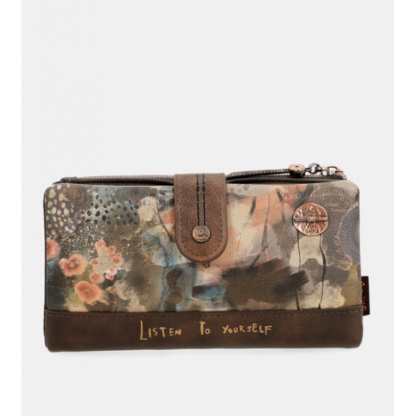 Novčanik ANEKKE Shoen Brown Large Flexible RFID 