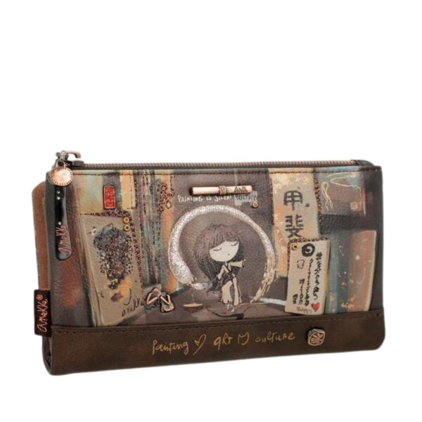 Novčanik ANEKKE Shoen Brown Large Flexible RFID 