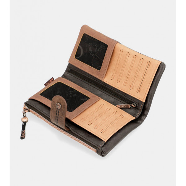 Novčanik ANEKKE Shoen Brown Large Flexible RFID 