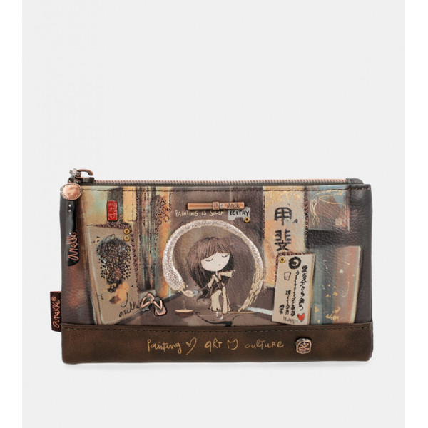 Novčanik ANEKKE Shoen Brown Large Flexible RFID 