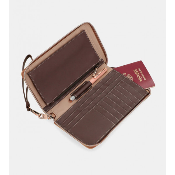 Novčanik ANEKKE Shoen Brown Passport Wallet 