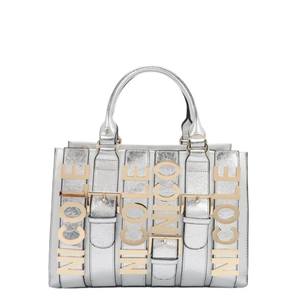 Torba NICOLE LEE Logo Silver 