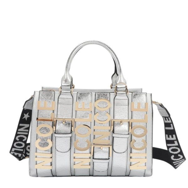 Torba NICOLE LEE Logo Silver 