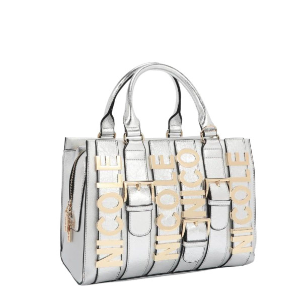 Torba NICOLE LEE Logo Silver 