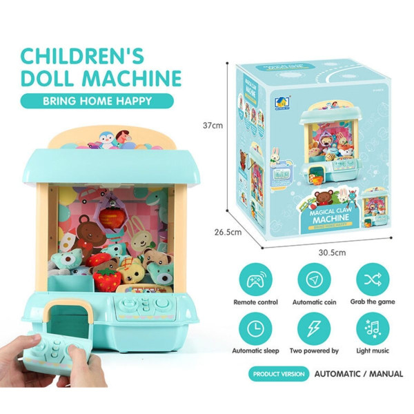 Mašina sa hvataljkom za igračke plava 