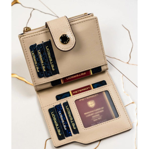 Ženski novčanik PETERSON Wave bež 