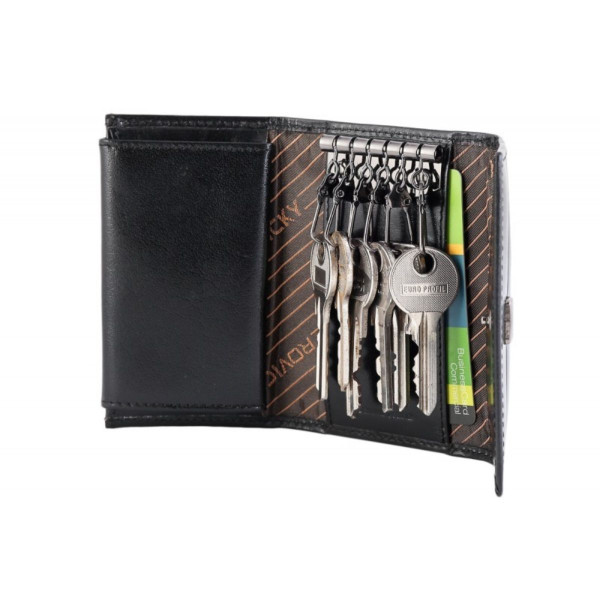 Futrola za ključeve kožna crvena 