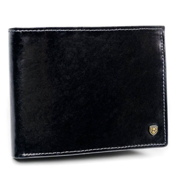 Muški kožni novčanik crni ROVICKY 