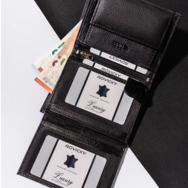 Muški kožni novčanik ROVICKY Signature Soft 