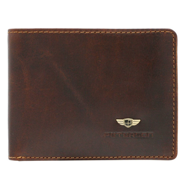 Muški kožni braon novčanik PETERSON 