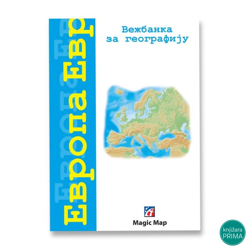 Nema karta Evrope i sveta MAGIC MAP za učenike 6. razreda 