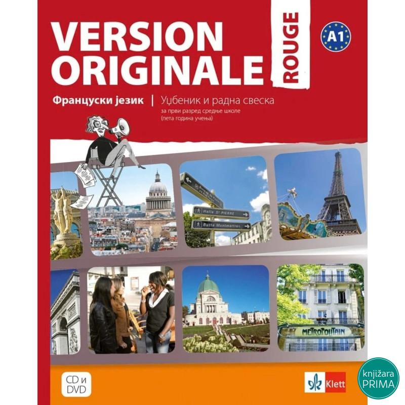 FRANCUSKI 1G VERSION ORIGINALE ROUGE 1 KLETT Udžbenik i radna sveska 