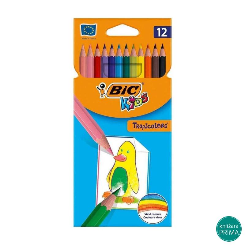 Drvene bojice 12 BIC Tropicolors 