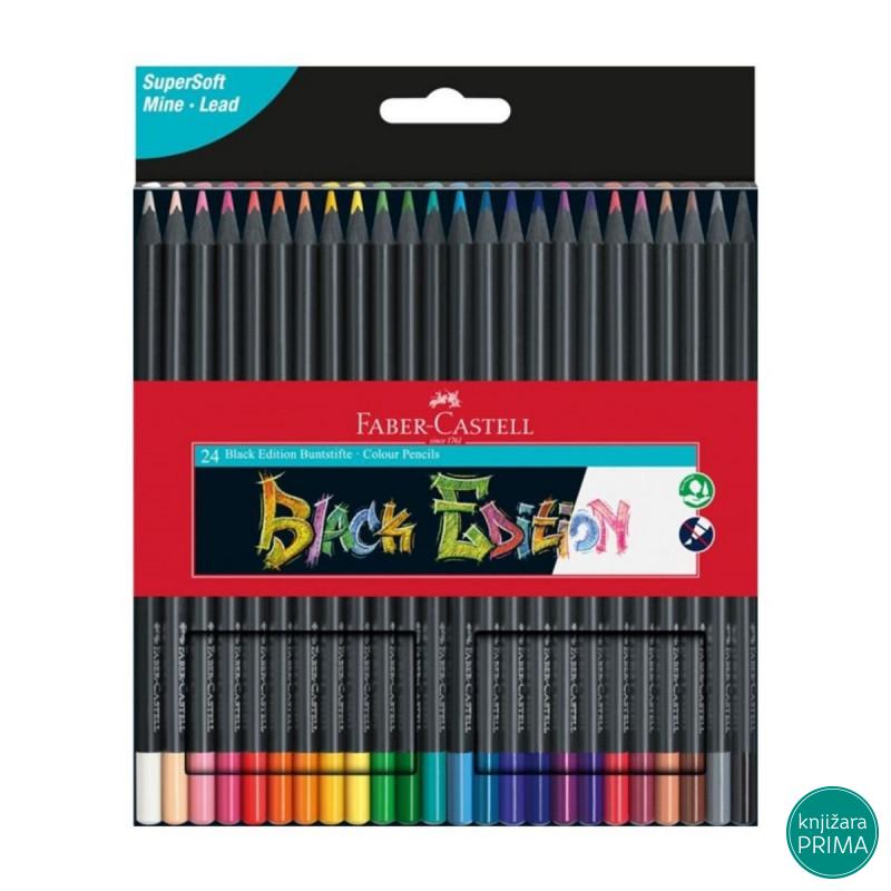 Drvene bojice 24 FABER CASTELL Black Edition 